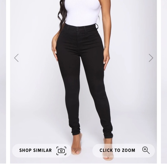 Fashion nova black high waisted skinny jean